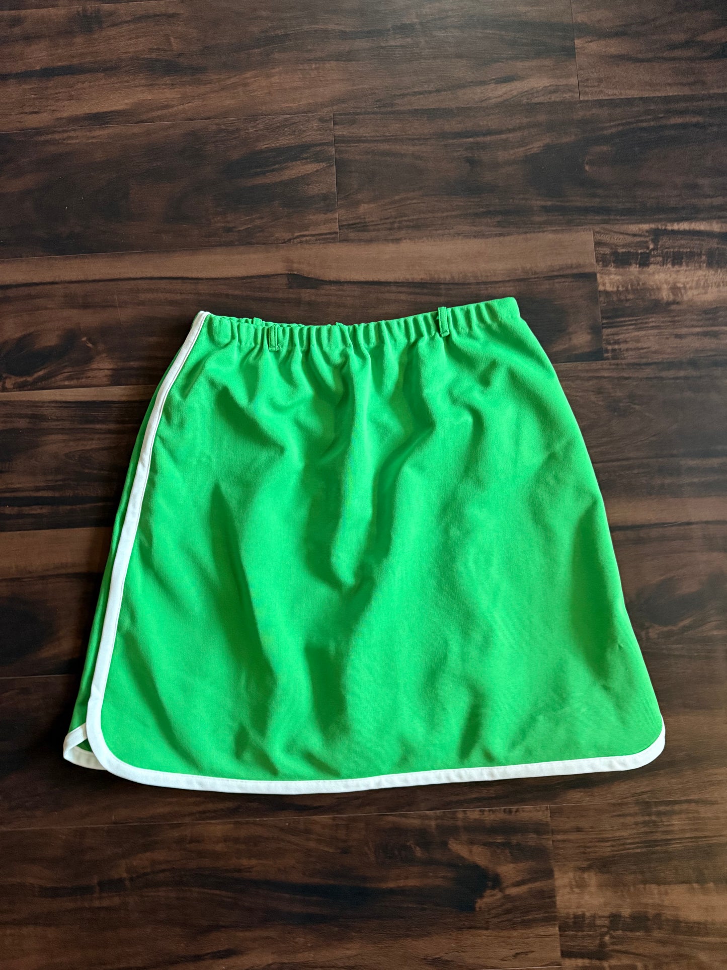 Vintage ‘70s Green Athletic Tennis Skirt- 32