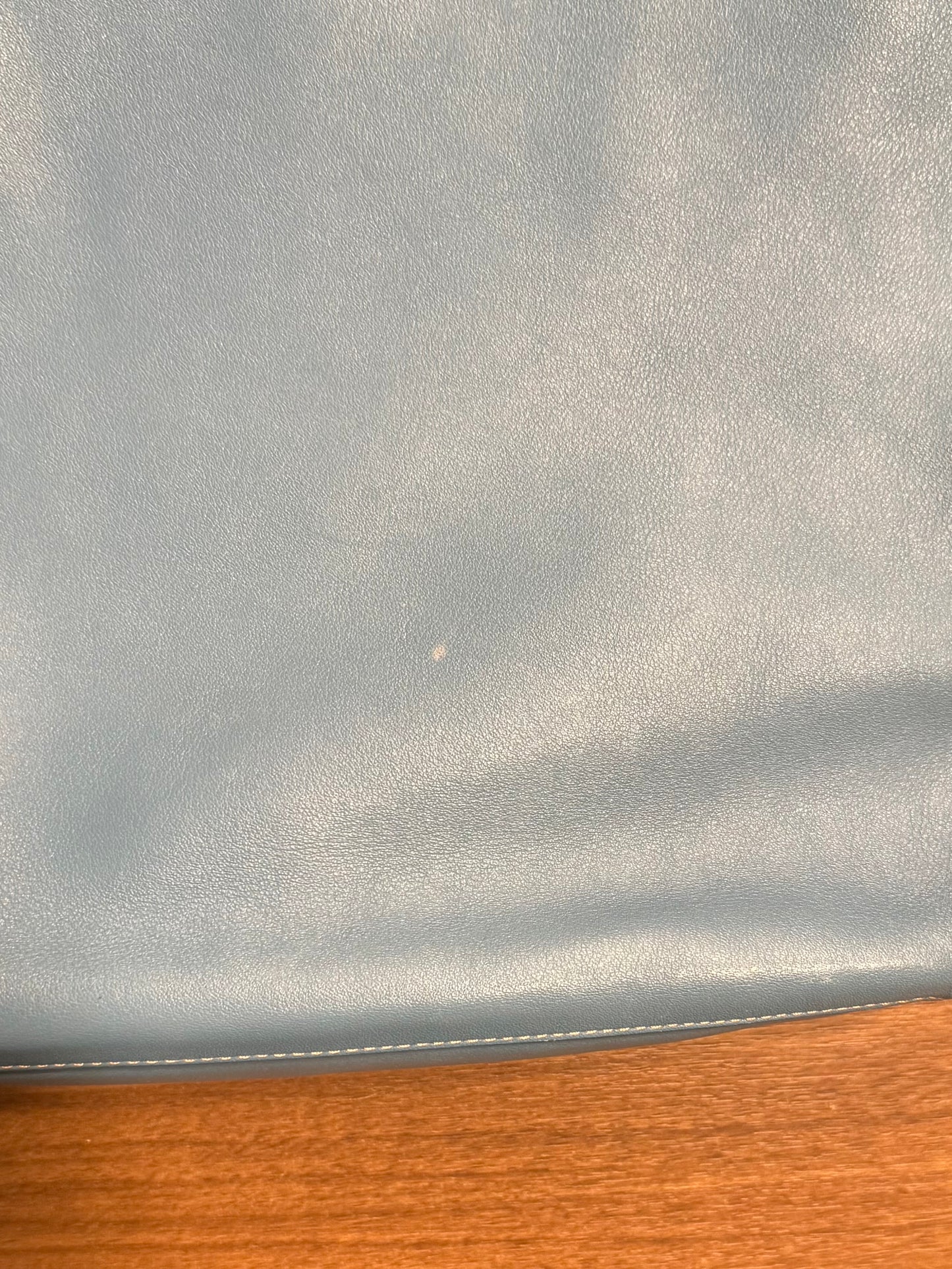 Vintage Coach 9188 Icy Blue Slim Bucket Shoulder Bag