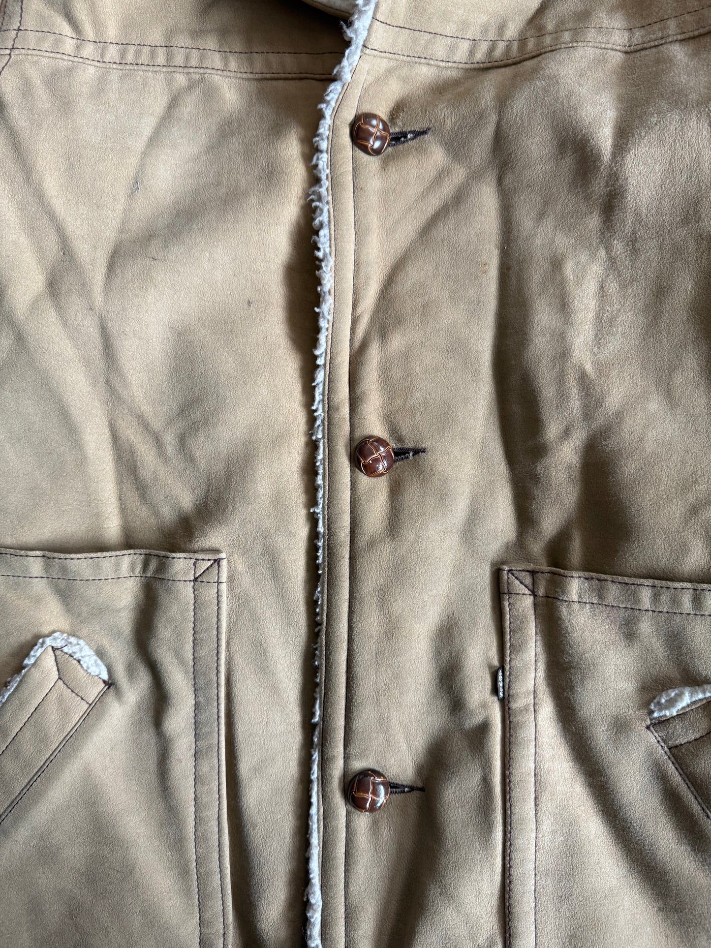 Vintage Levi’s Tan Sherpa Western Coat- M