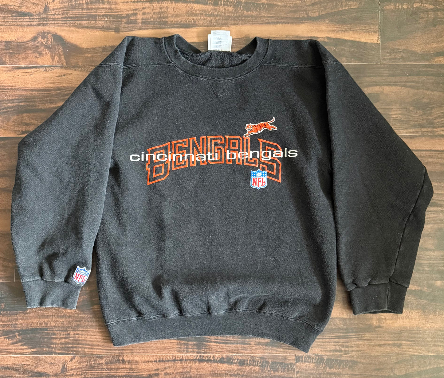 Vintage Cincinnati Bengals NFL Black Crewneck Sweatshirt- M