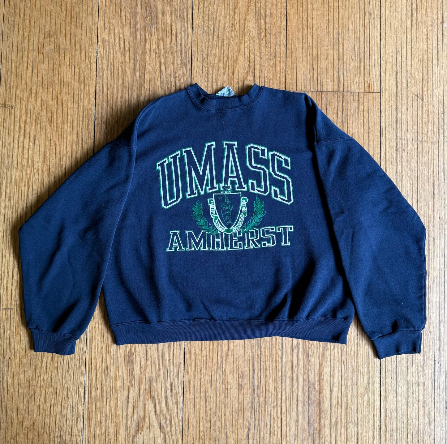 Vintage University of Massachusetts Amherst Boxy Crewneck Sweatshirt- XL