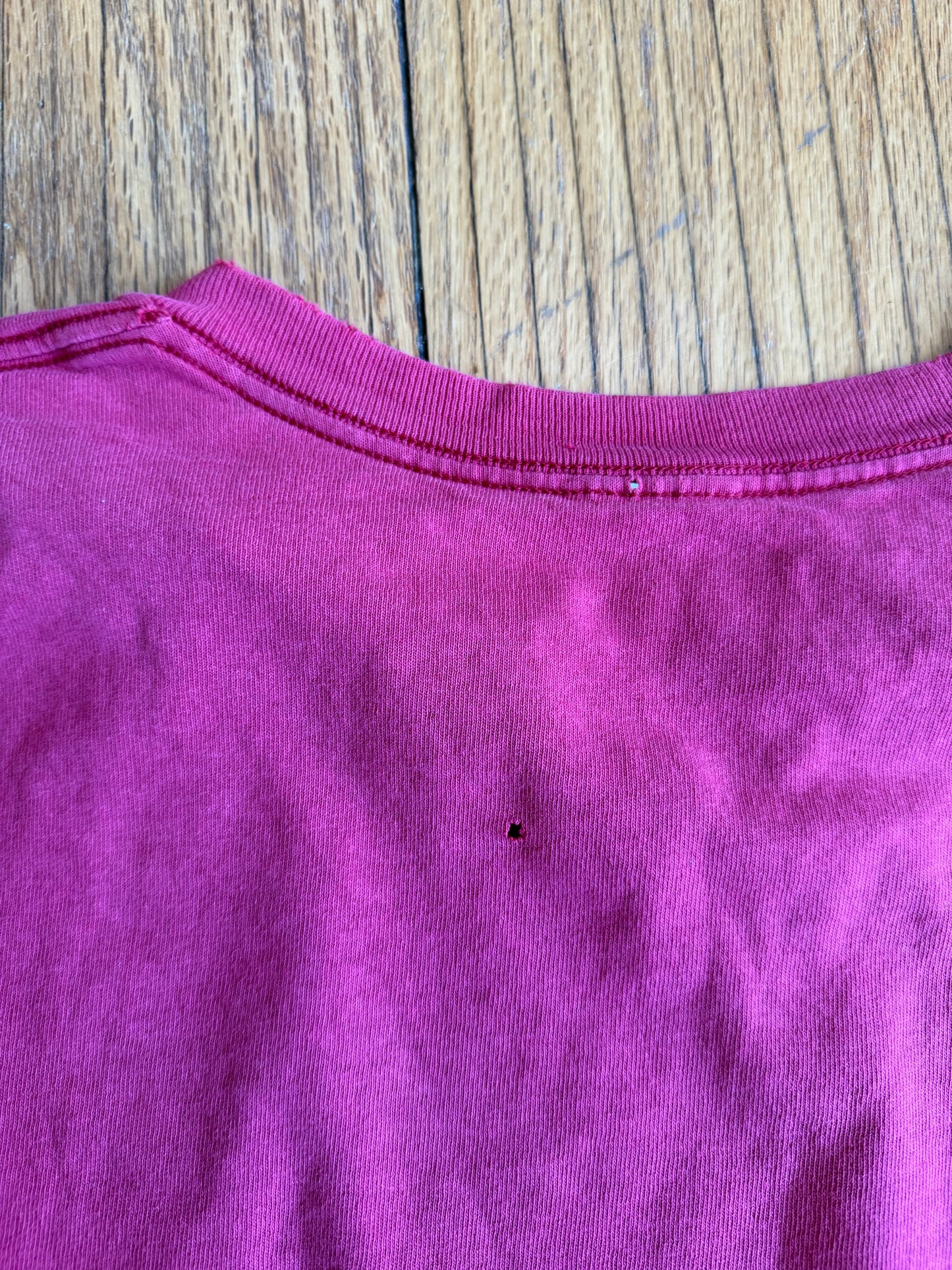 Vintage Nike Embroidered Distressed Red Long Sleeve T-Shirt- L