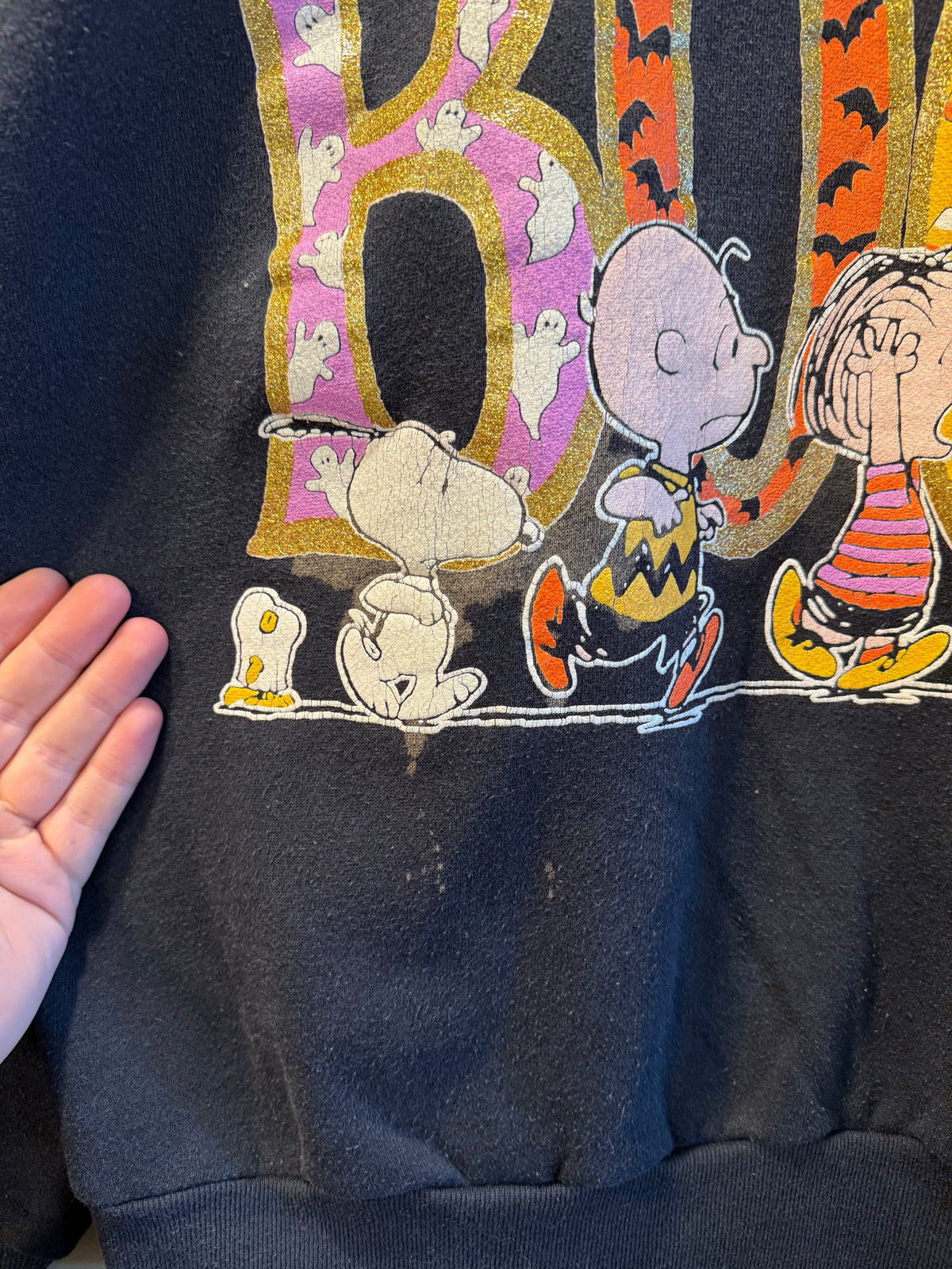 Vintage Peanuts Halloween Crewneck Sweatshirt- M
