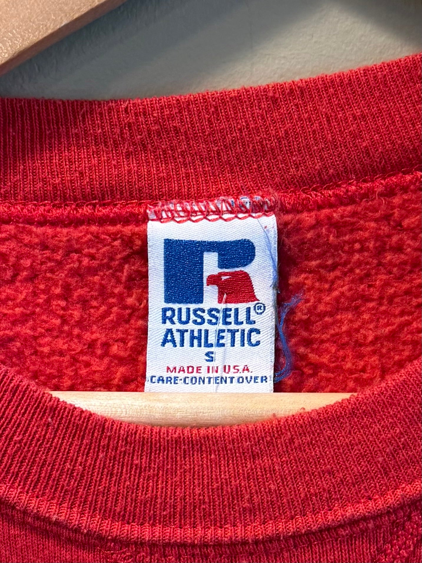 Vintage Russell Athletic St. John’s Red Crewneck Sweatshirt- S