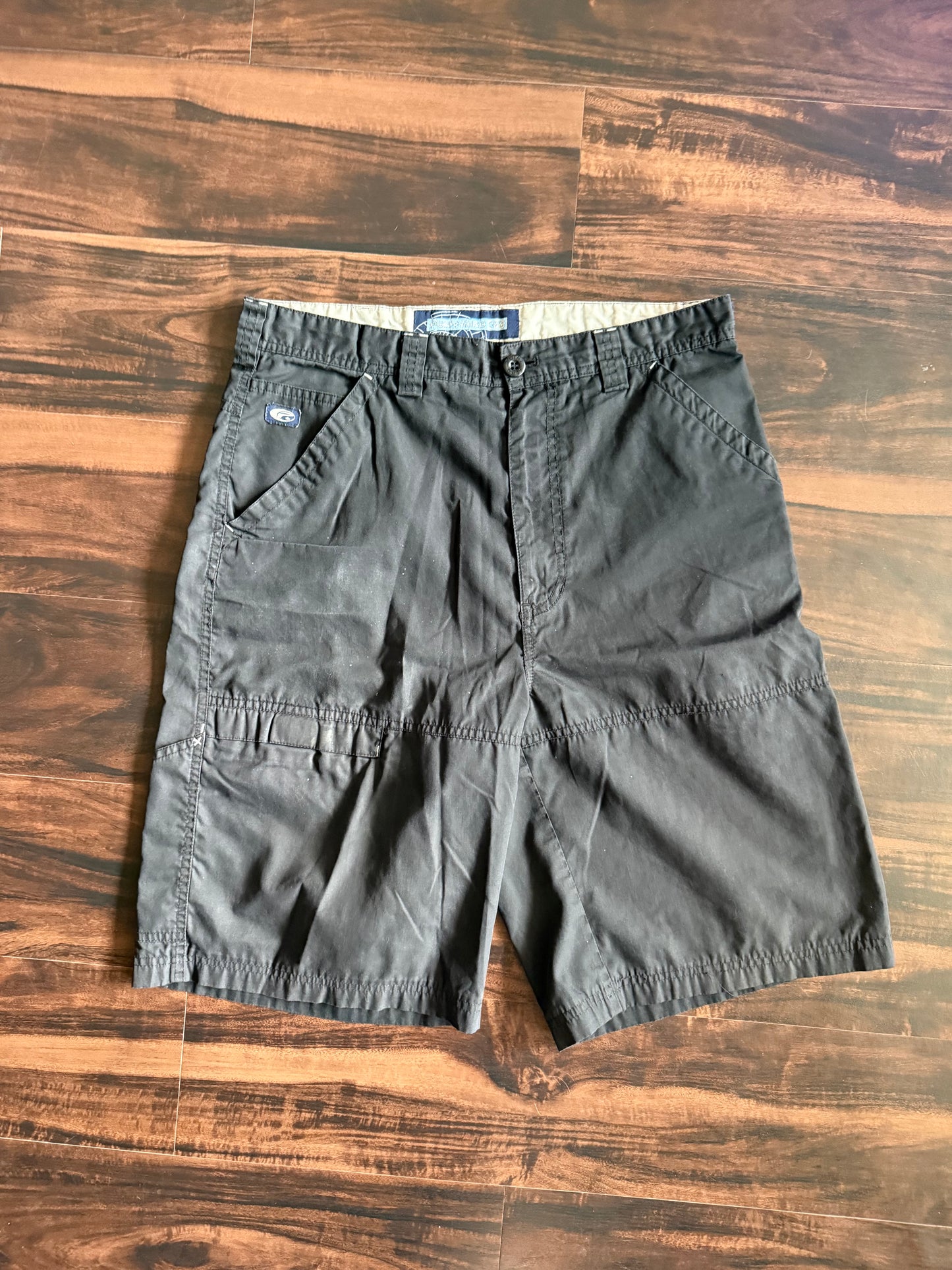 Vintage Point Zero Black Carpenter Surfwear Shorts- 32