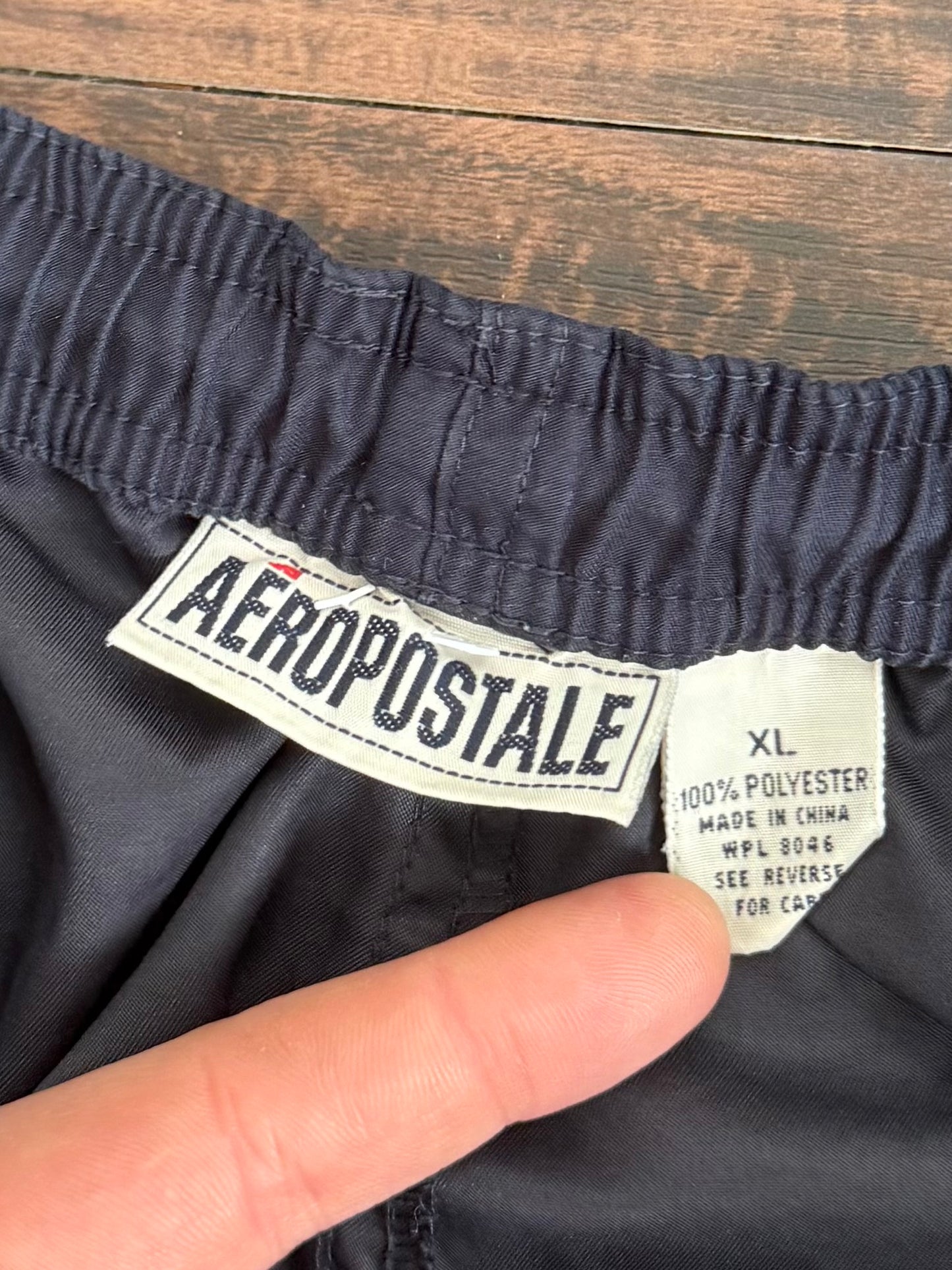 Vintage Aeropostale Black Cargo Jogger Track Pants- XL