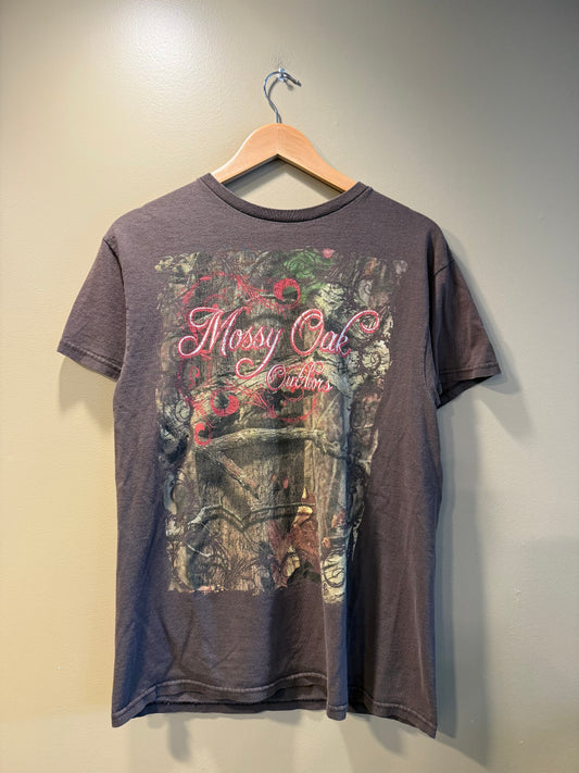 Vintage Mossy Oak Outdoors Brown Tree Camo T-Shirt- M