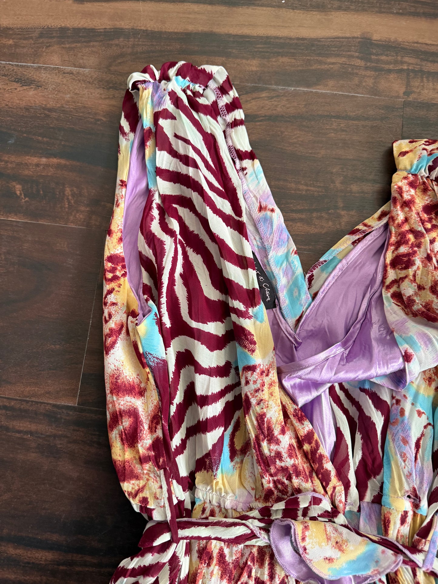 Vintage Y2K Patterned & Textured Top- L