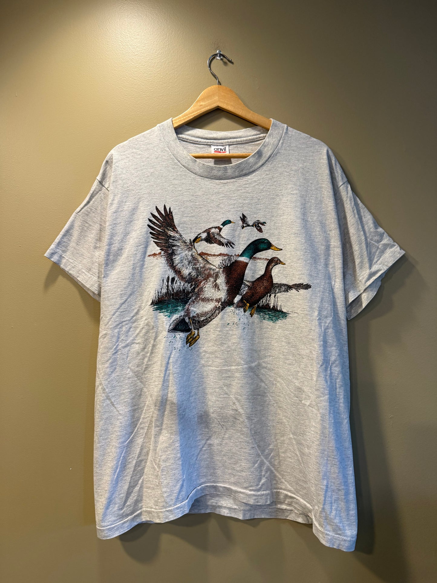 Vintage Ducks Distressed Nature T-Shirt- XL