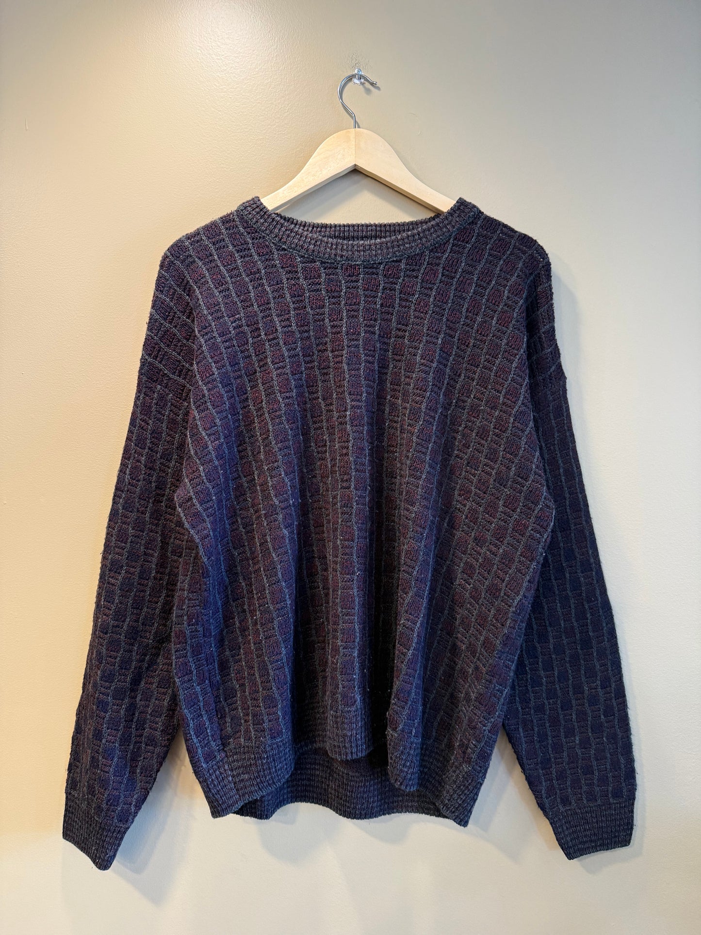 Vintage Jantzen Maroon & Gray Sweater- M