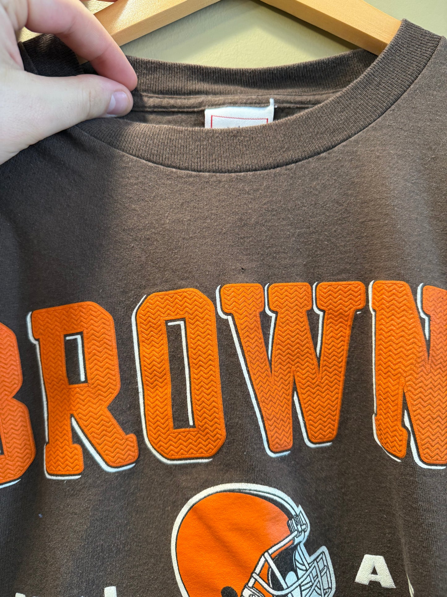 Vintage Cleveland Browns NFL Brown T-Shirt- XL