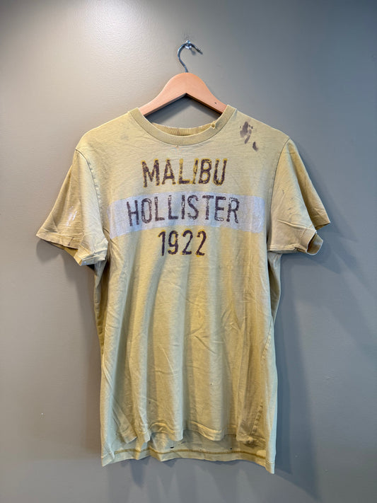 Vintage Hollister Malibu Yellow Distressed T-Shirt- M/L