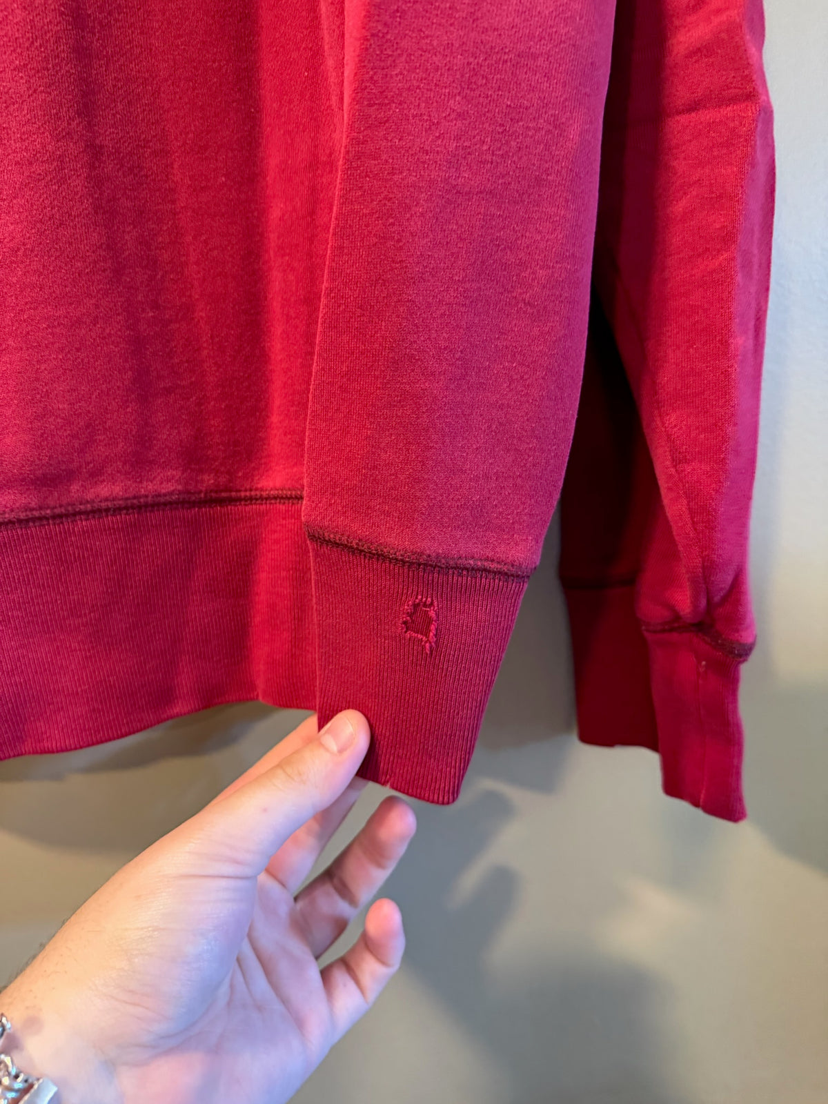 Vintage Y2K Aeropostale Red Hoodie Sweatshirt - L