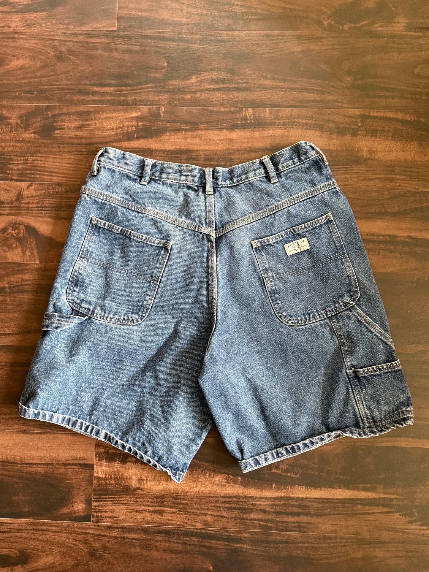 Vintage Route 66 Carpenter Denim Jean Shorts- 32