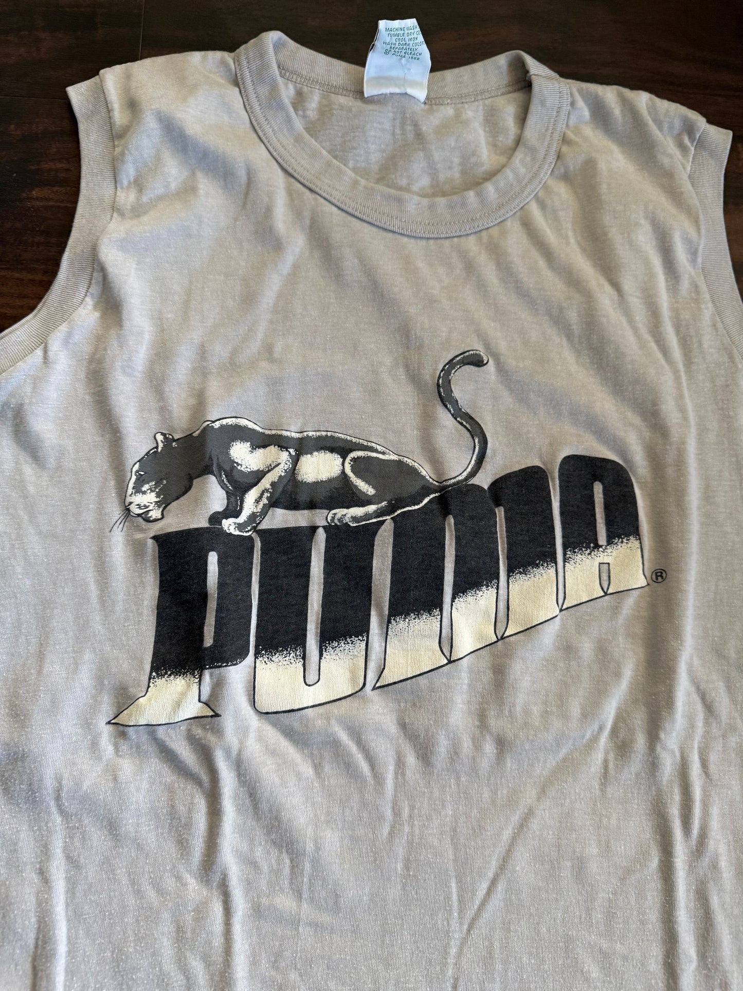 Vintage Puma Gray Tank Top- S