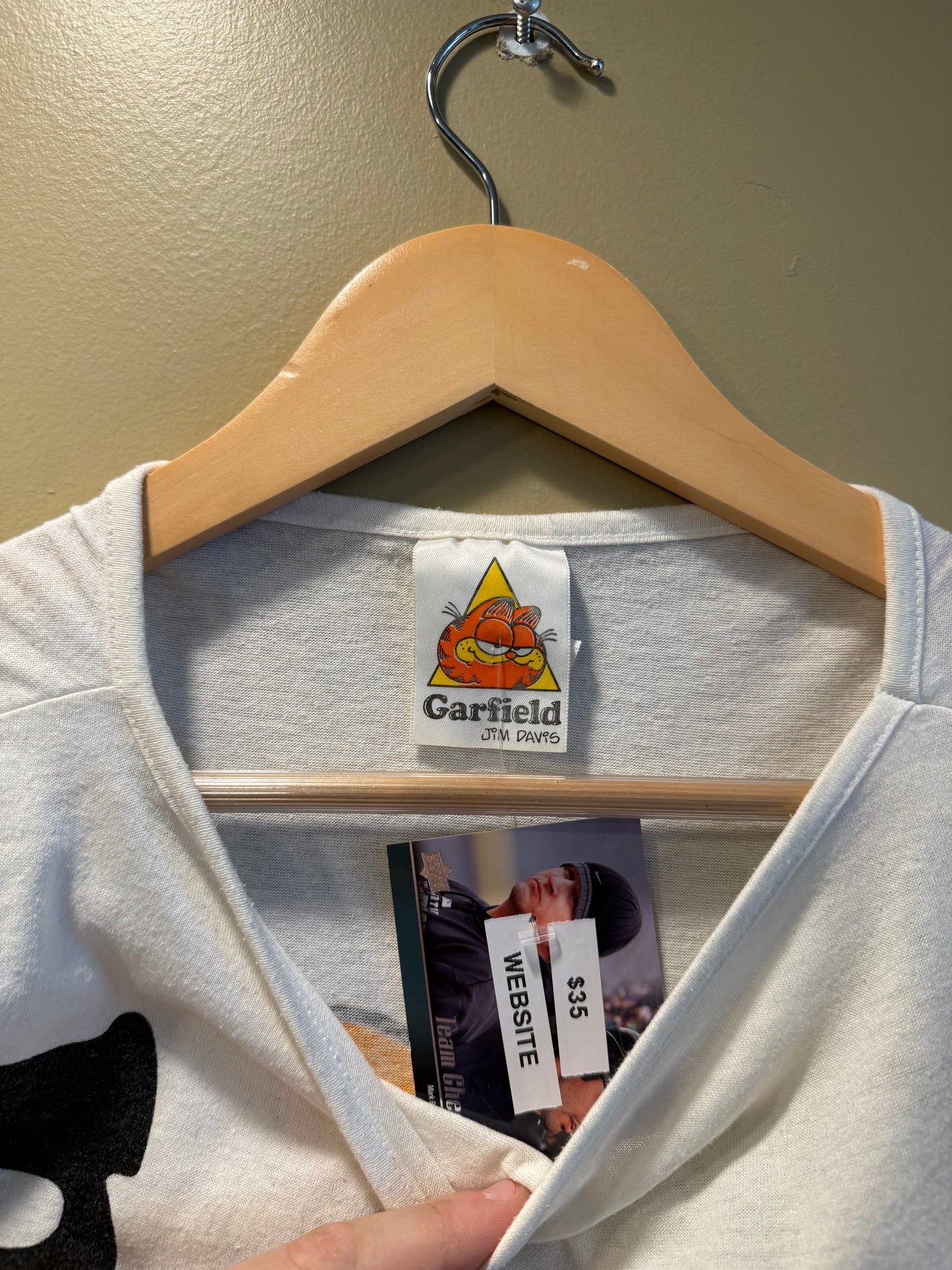 Vintage Garfield All Over Print Tank Top- L