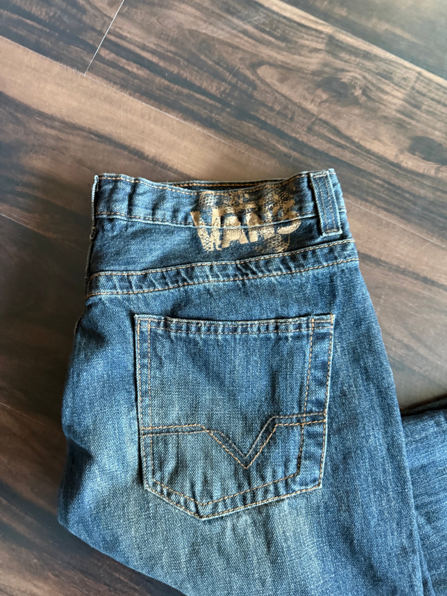 Vintage Y2K Vans Brand Dark Wash Denim Jeans- 36x31