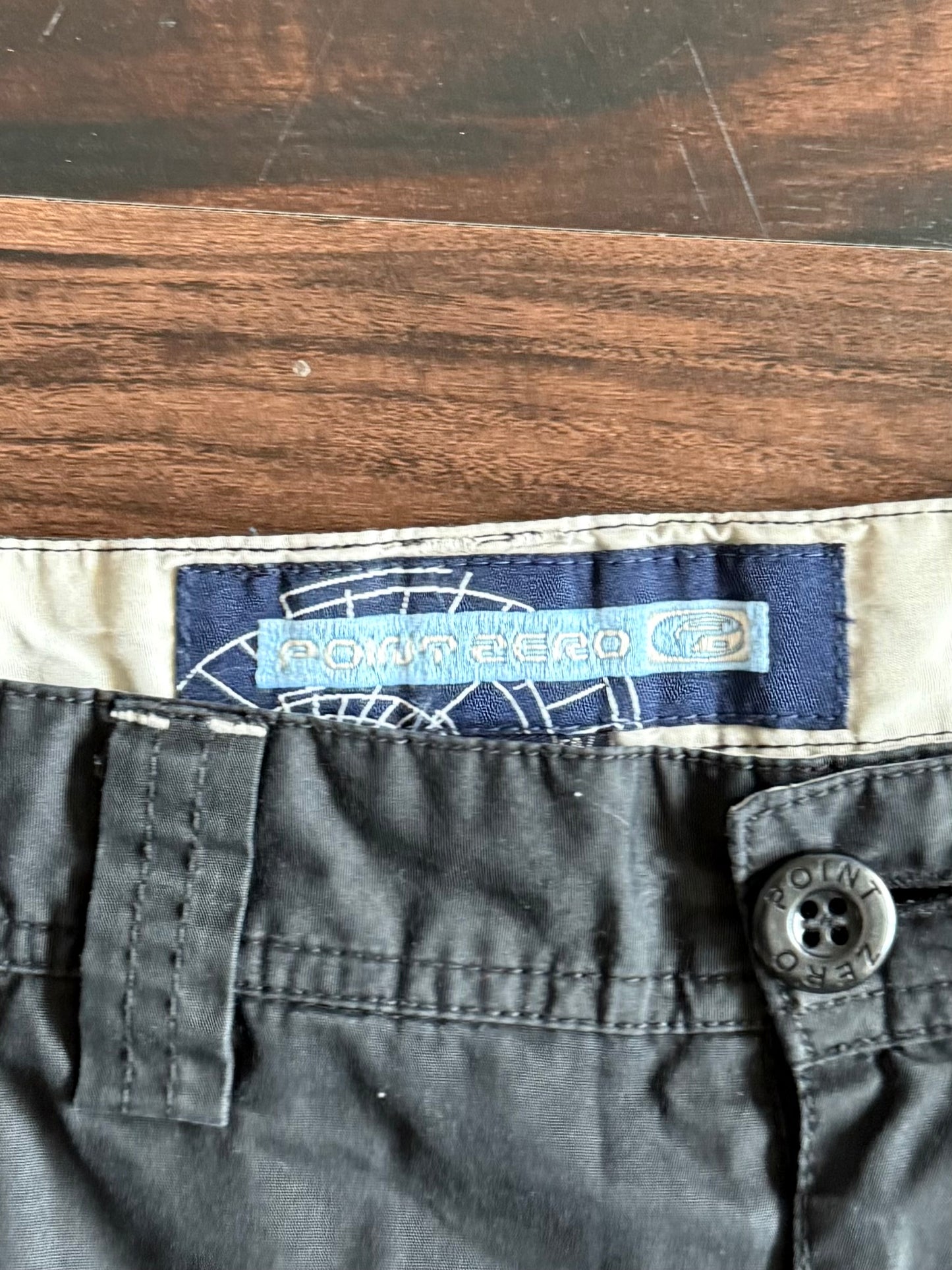 Vintage Point Zero Black Carpenter Surfwear Shorts- 32
