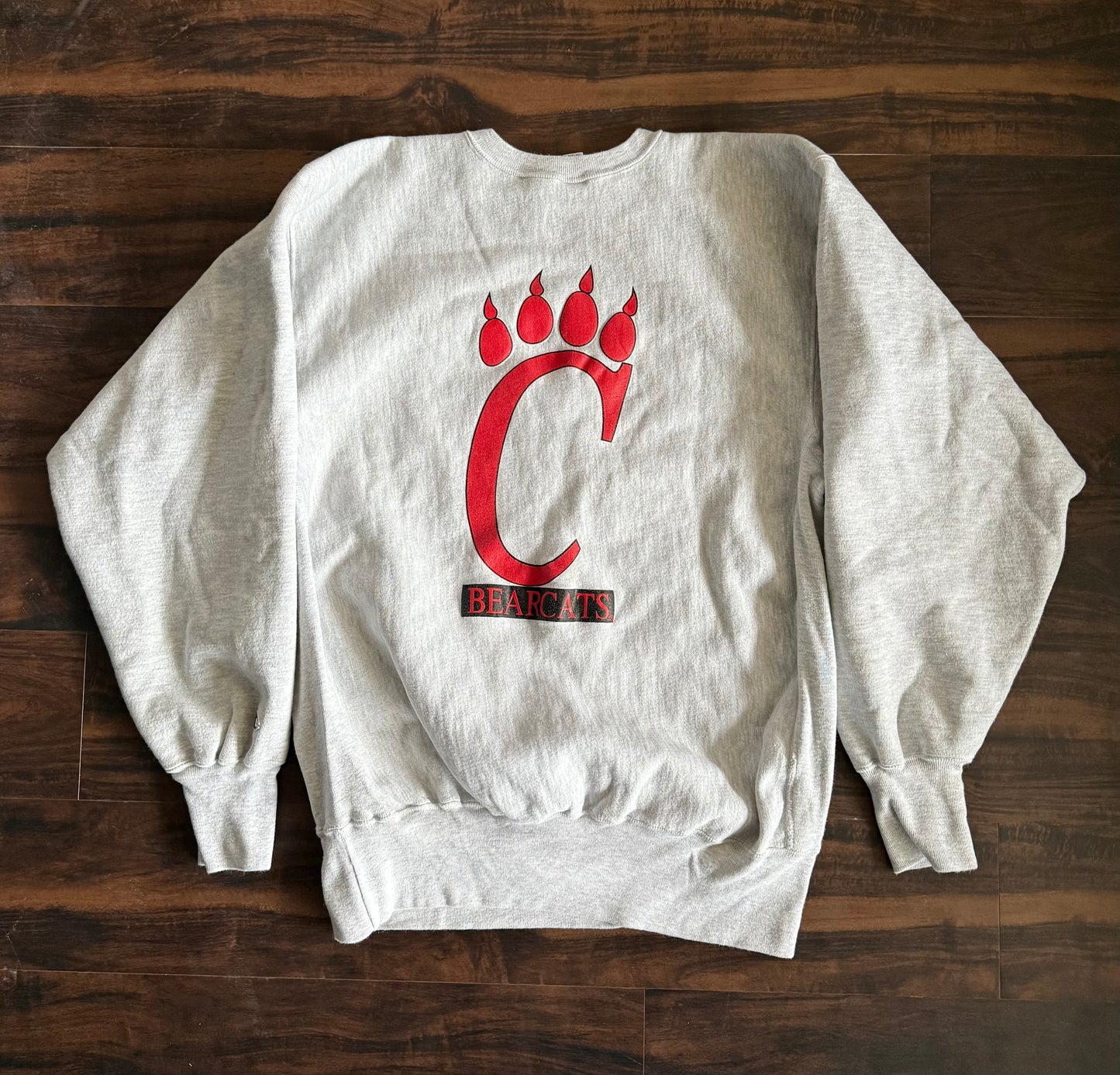 Vintage Champion Reverse Weave University of Cincinnati Bearcats Crewneck Sweatshirt- L