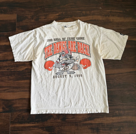 Vintage Cleveland Browns Dawg Pound HOF Game T-Shirt- XL