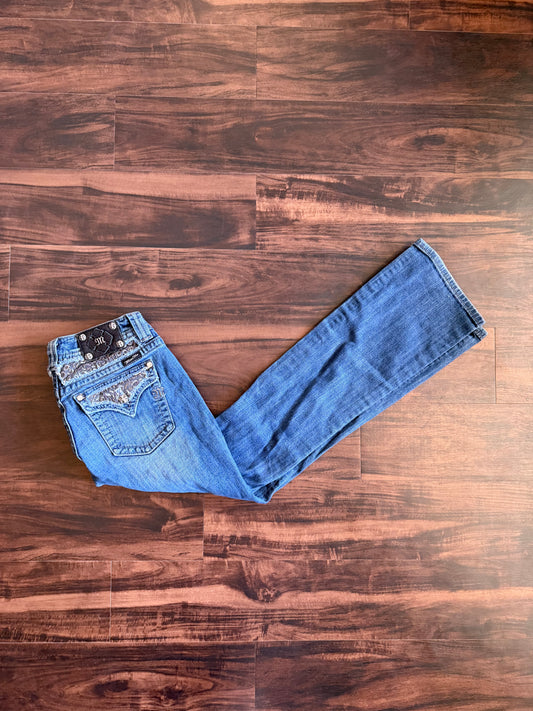 Vintage Y2K Miss Me Low Rise Flare Denim Jeans- 30x32