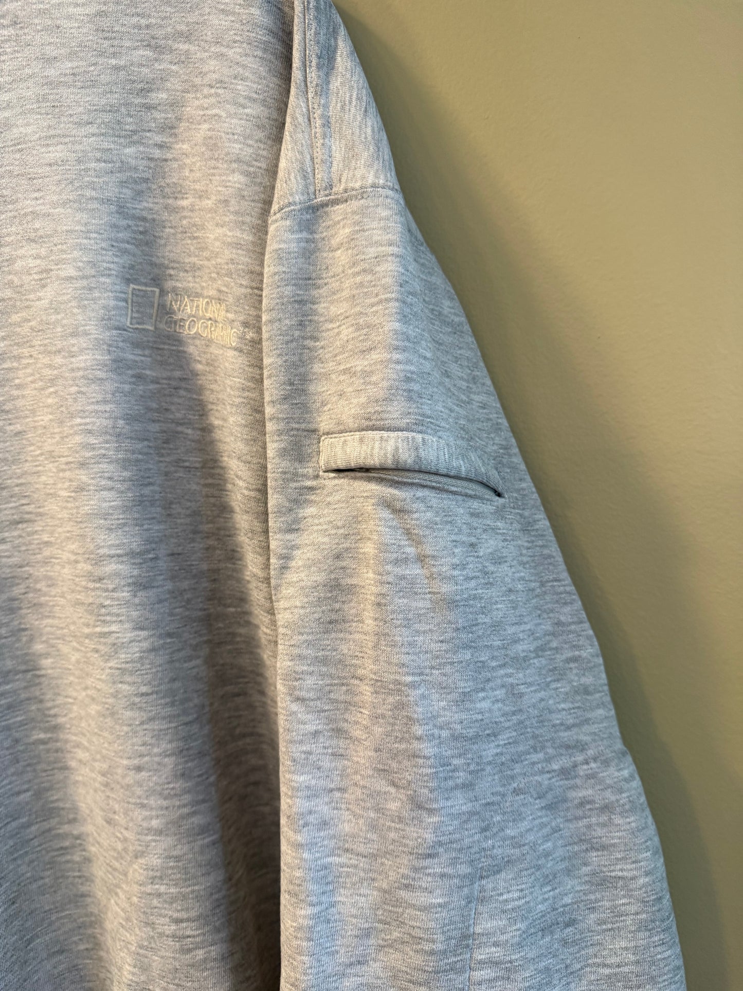 Vintage National Geographic Gray Embroidered Sweatshirt- XXL