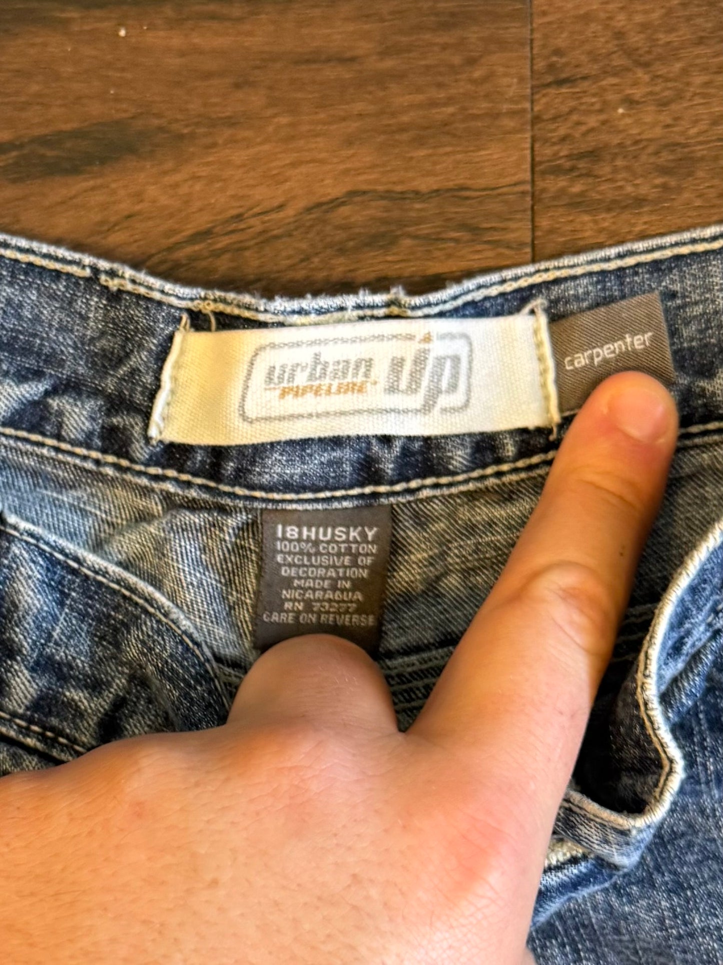 Vintage Urban Up Light Wash Denim Jean Shorts- 32