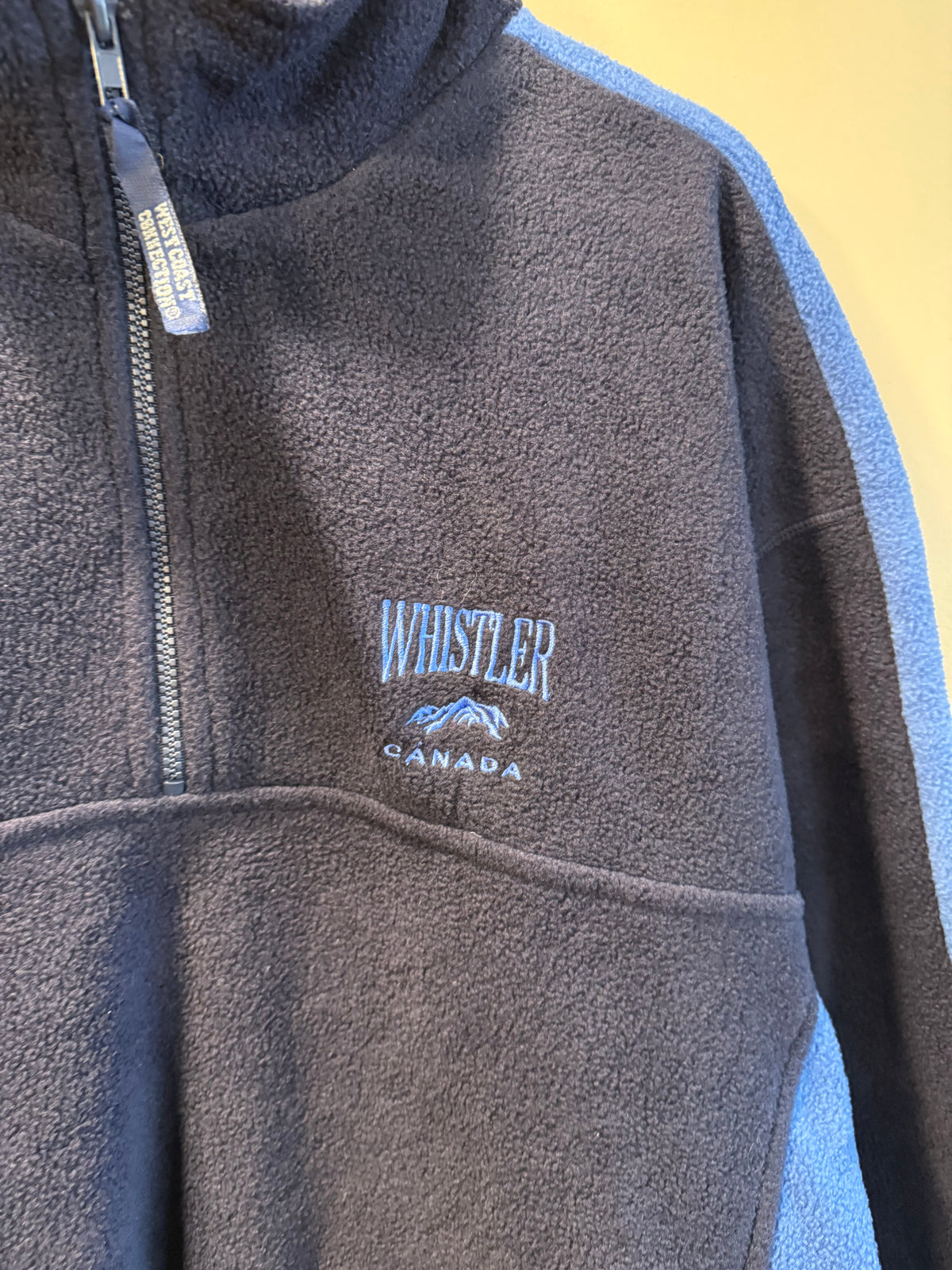 Vintage Whistler Canada Blue Fleece Jacket- XL