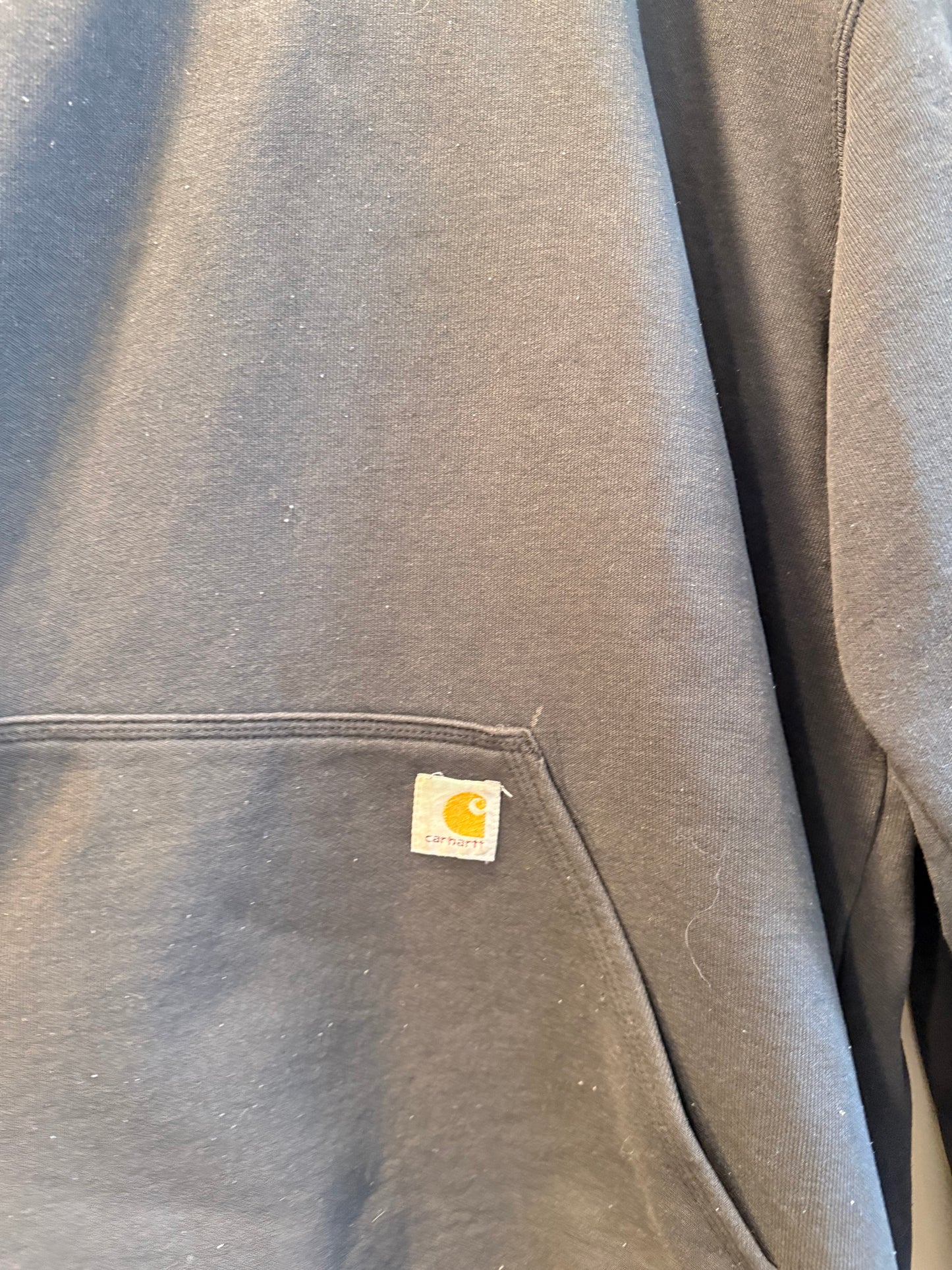 Vintage Carhartt Black Distressed Hoodie Sweatshirt- XXL