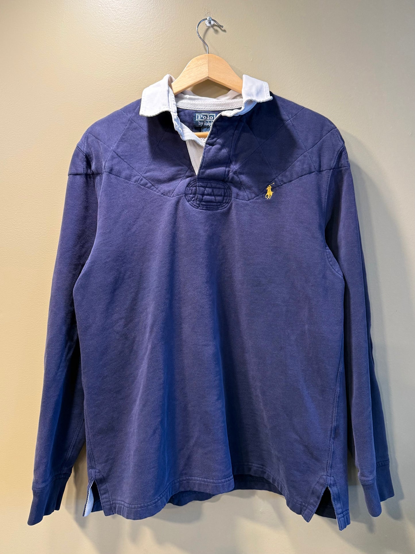 Vintage Polo Ralph Lauren Navy Blue Rugby Shirt- M