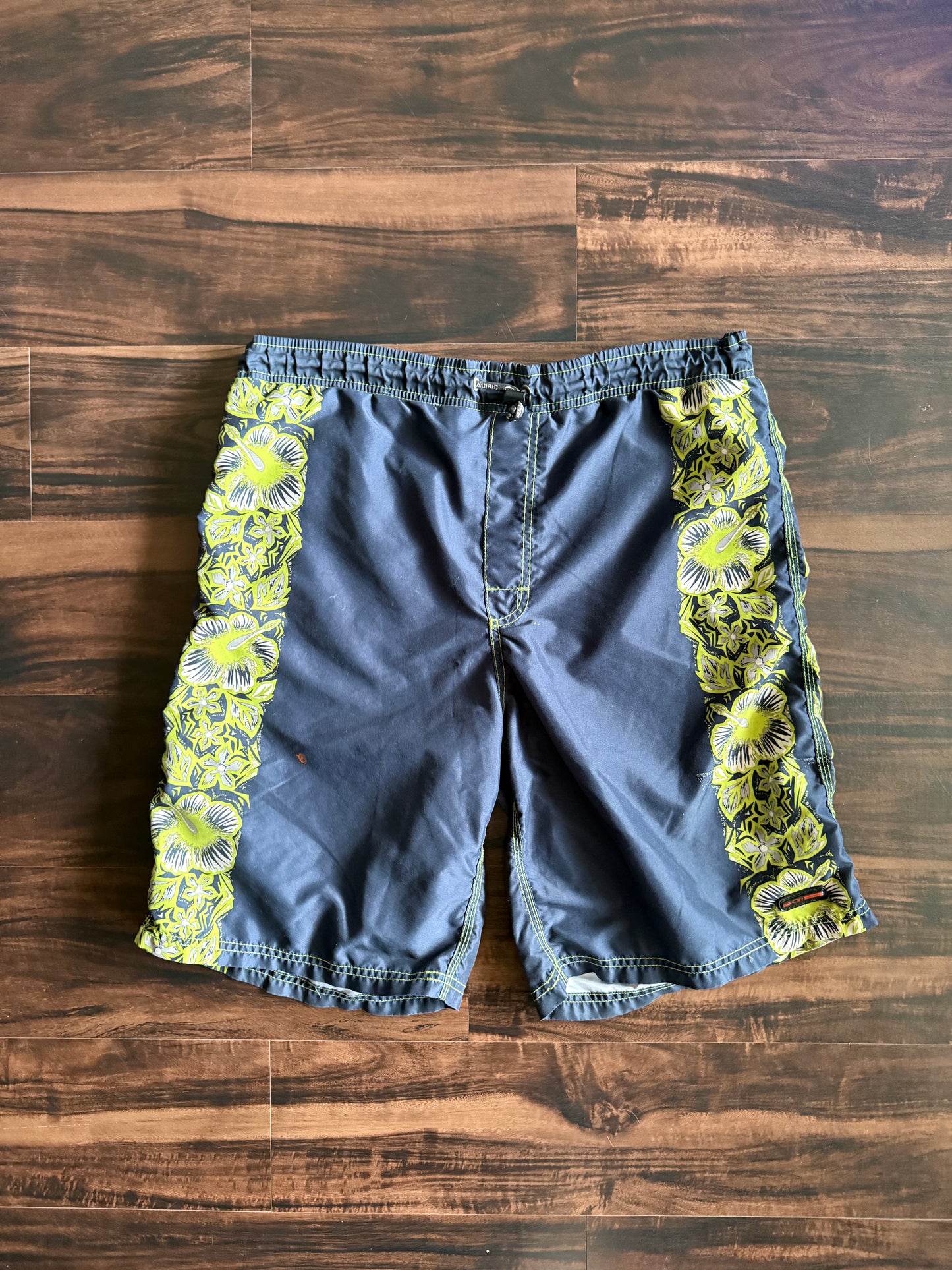 Vintage Ocean Pacific Tropical Board Shorts- 36