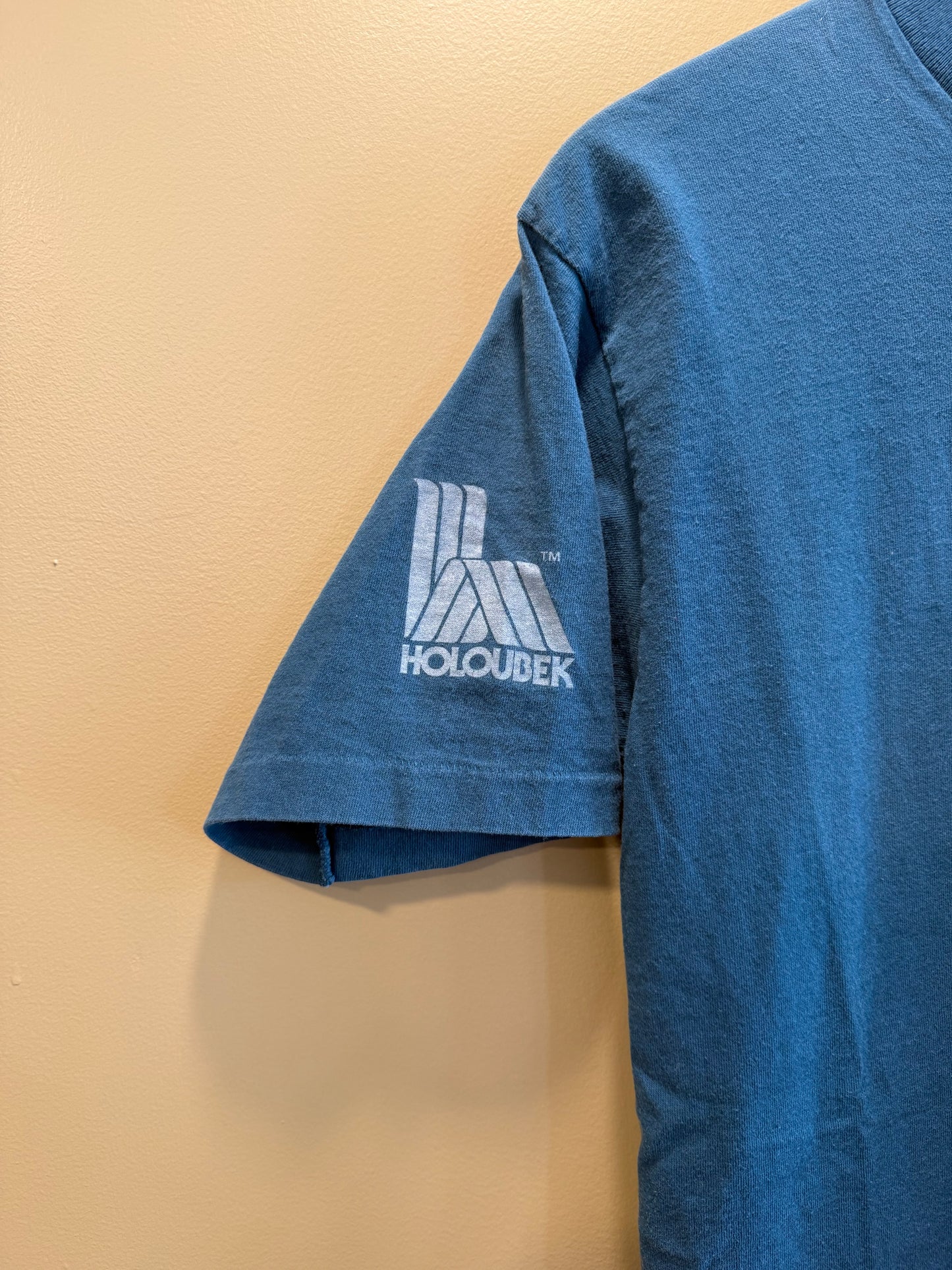 Vintage Harley Davidson Blue Winter Dealer Meeting T-Shirt- M