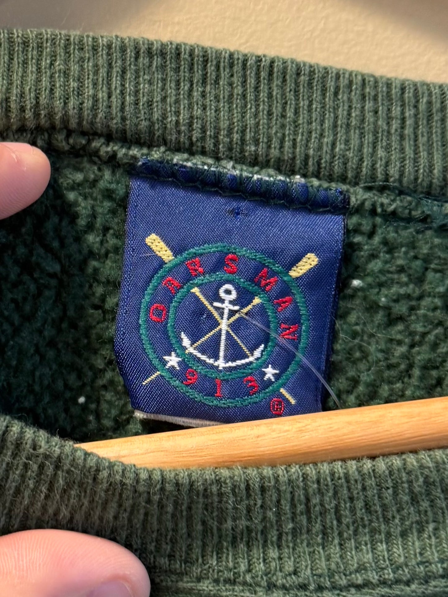 Vintage Ogunquit Maine Sailing Green Crewneck Sweatshirt- XL