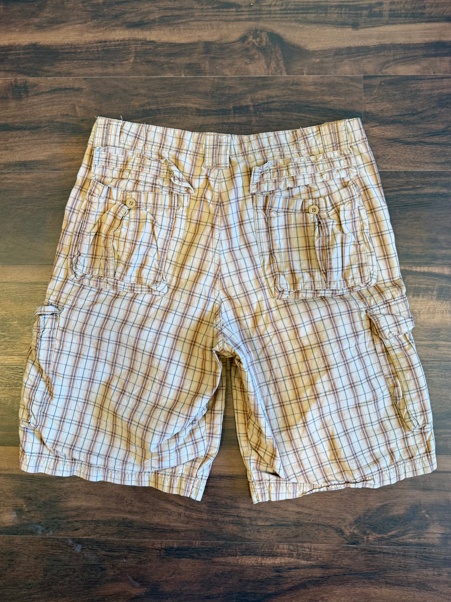 Vintage Lee Checkered Cargo Shorts- 36