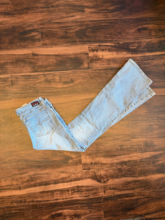 Vintage Mudd Light Wash Low Rise Boot Cut Denim Jeans- 29x32