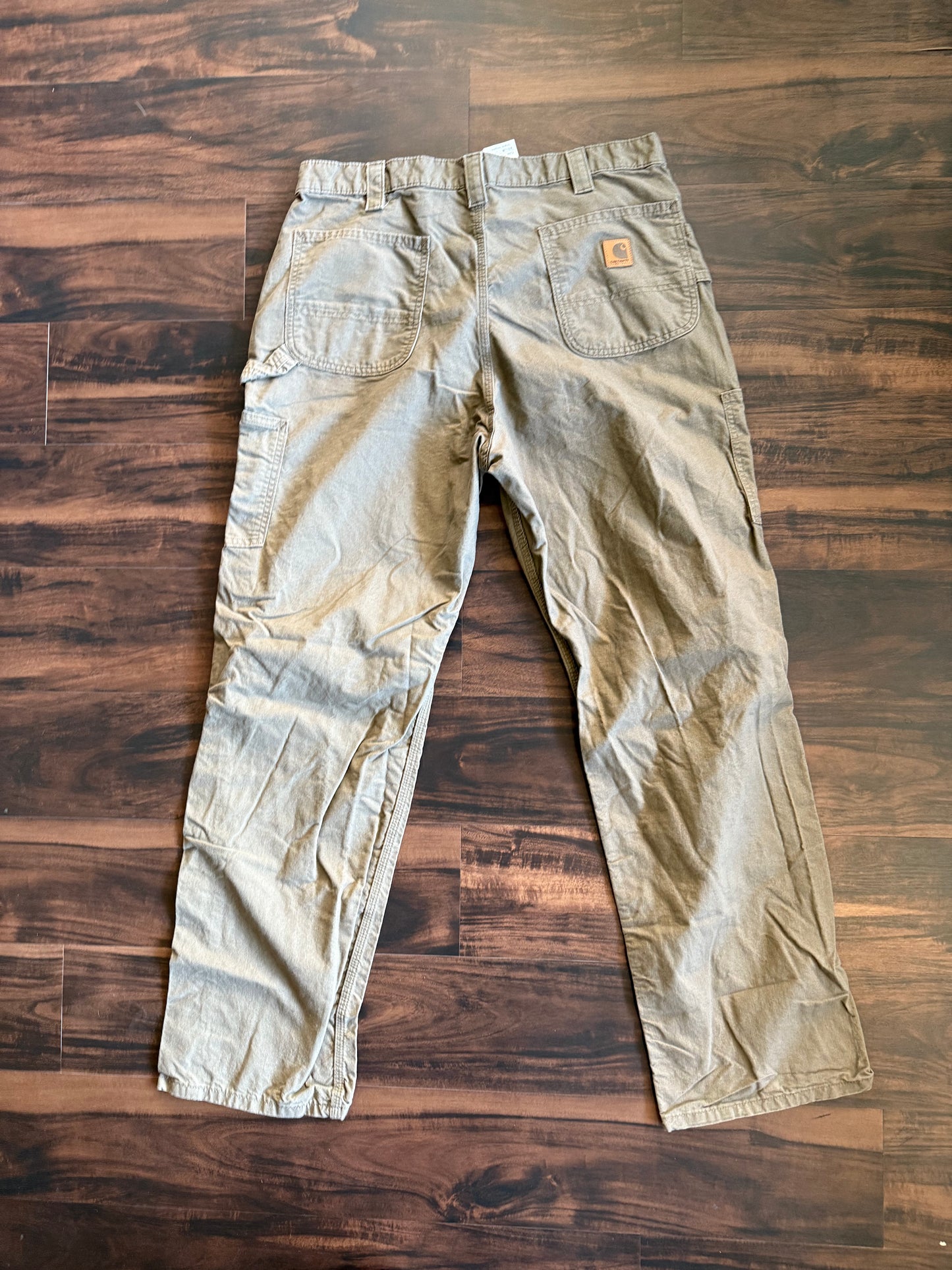 Vintage Carhartt Gray Canvas Carpenter Pants- 36x32
