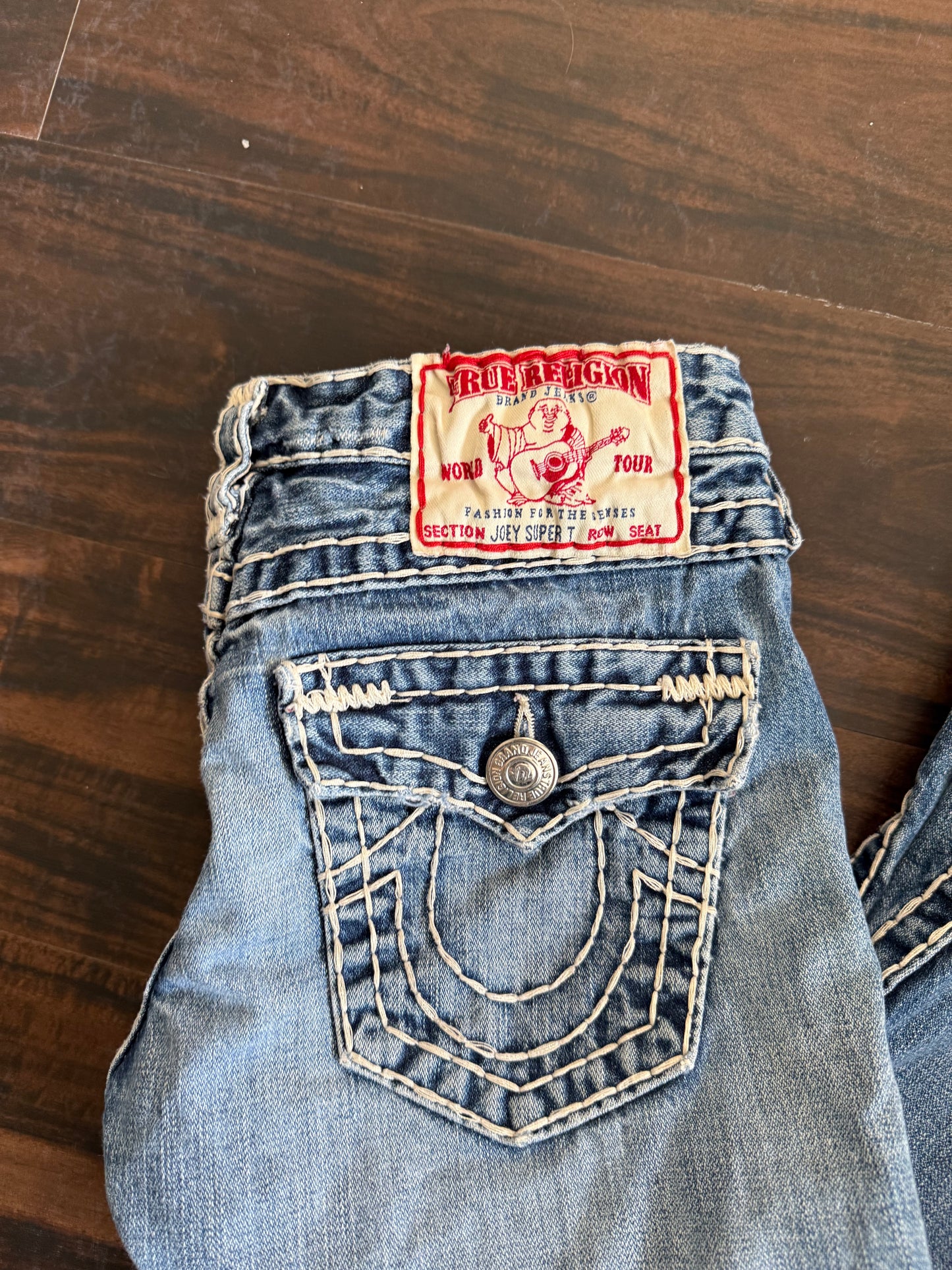 Vintage True Religion Flared Denim Jeans- 28x28