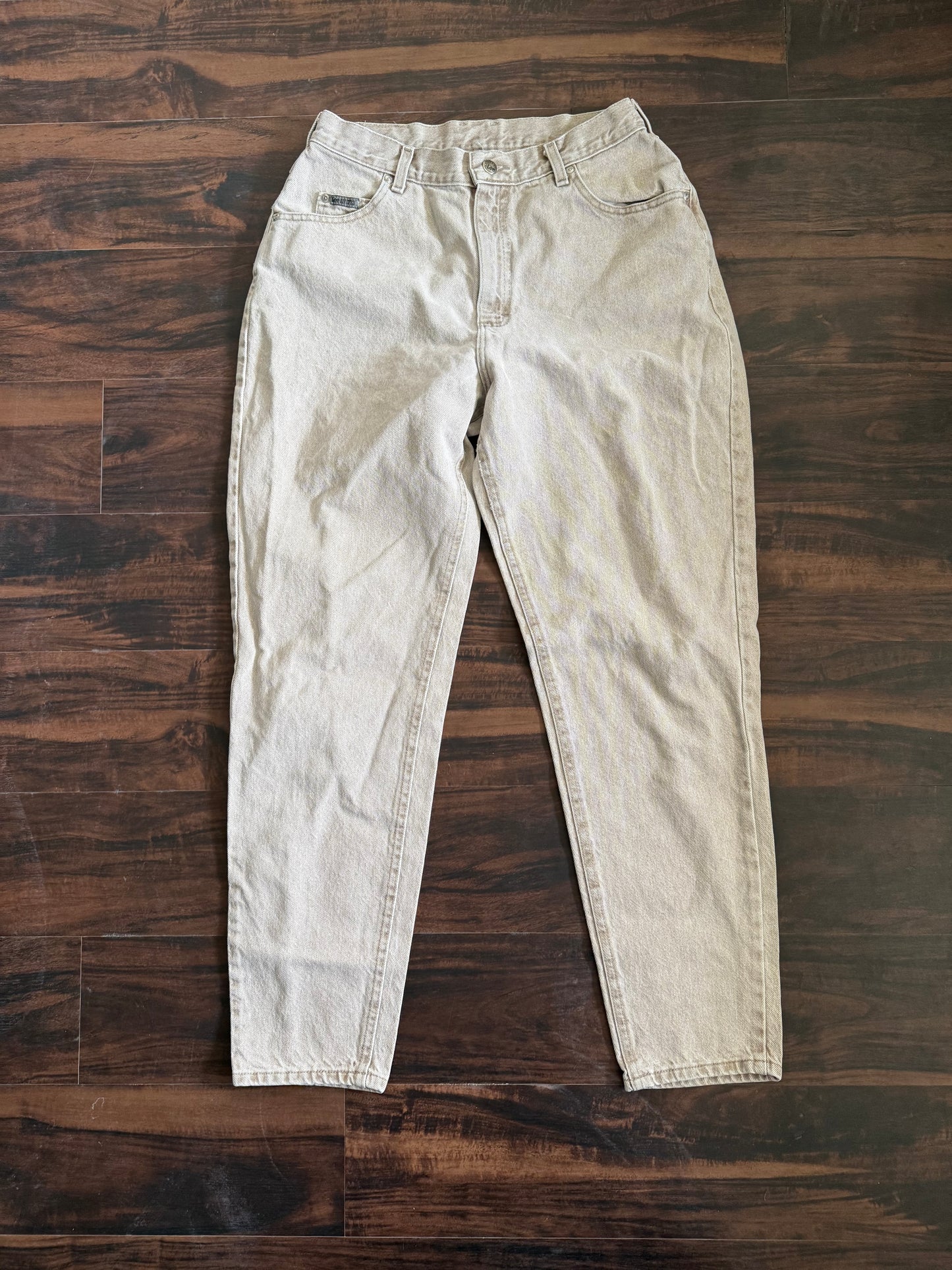 Vintage Lee Riveted Light Wash Tan Denim Jeans- 30x30