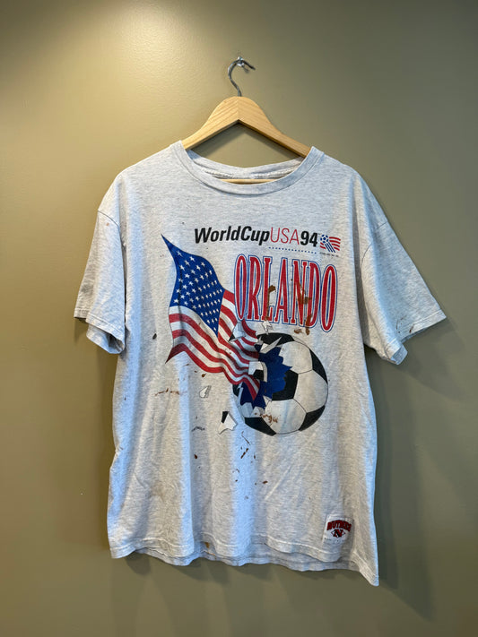 Vintage United States World Cup 94 Heavily Distressed T-Shirt- XL