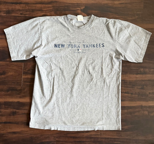 Vintage New York Yankees MLB Gray T-Shirt- XL