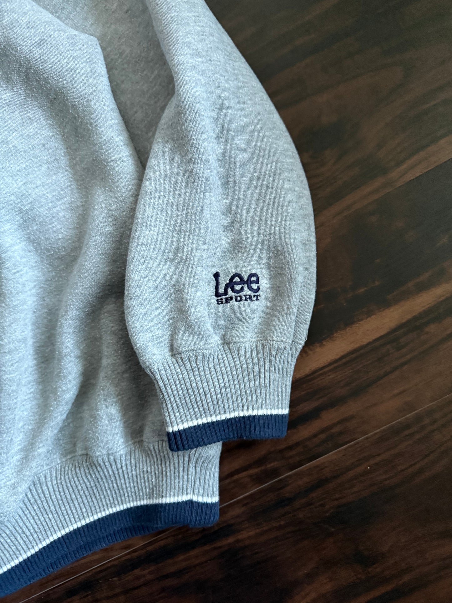 Vintage Cleveland Indians Lee Sport MLB Gray Embroidered Crewneck Sweatshirt- XXL