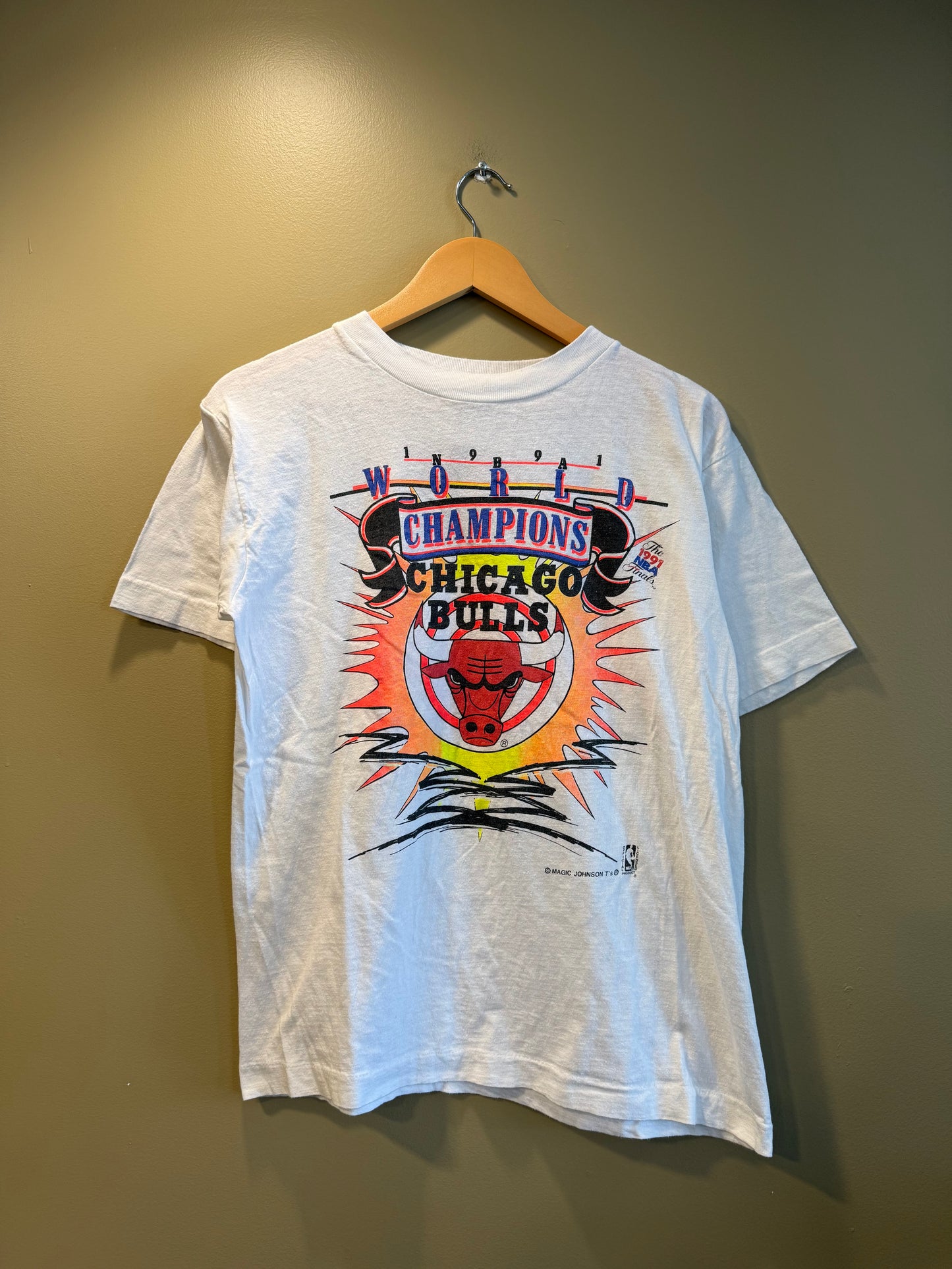 Vintage Chicago Bulls 1991 NBA Champions T-Shirt- M