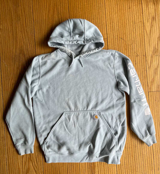 Carhartt Light Baby Blue Hoodie Sweatshirt- M