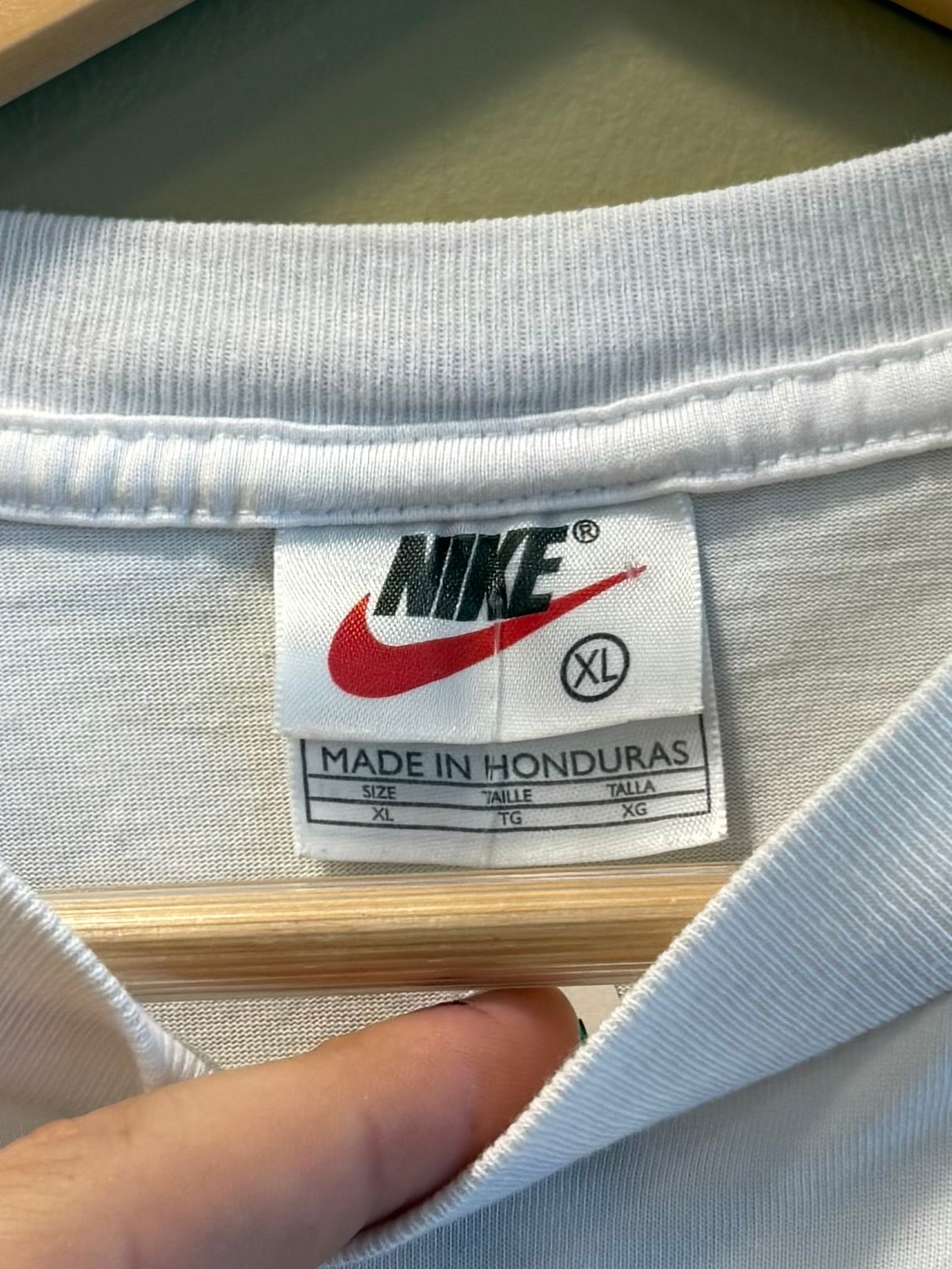 Vintage Nike Running White Dry Fit T-Shirt- XL