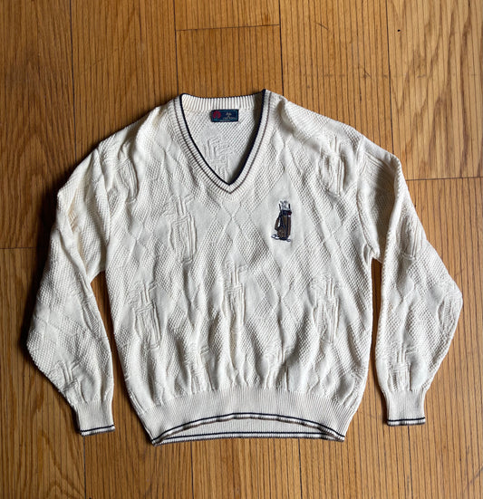 Vintage Golf Club Knitted Sweater- L