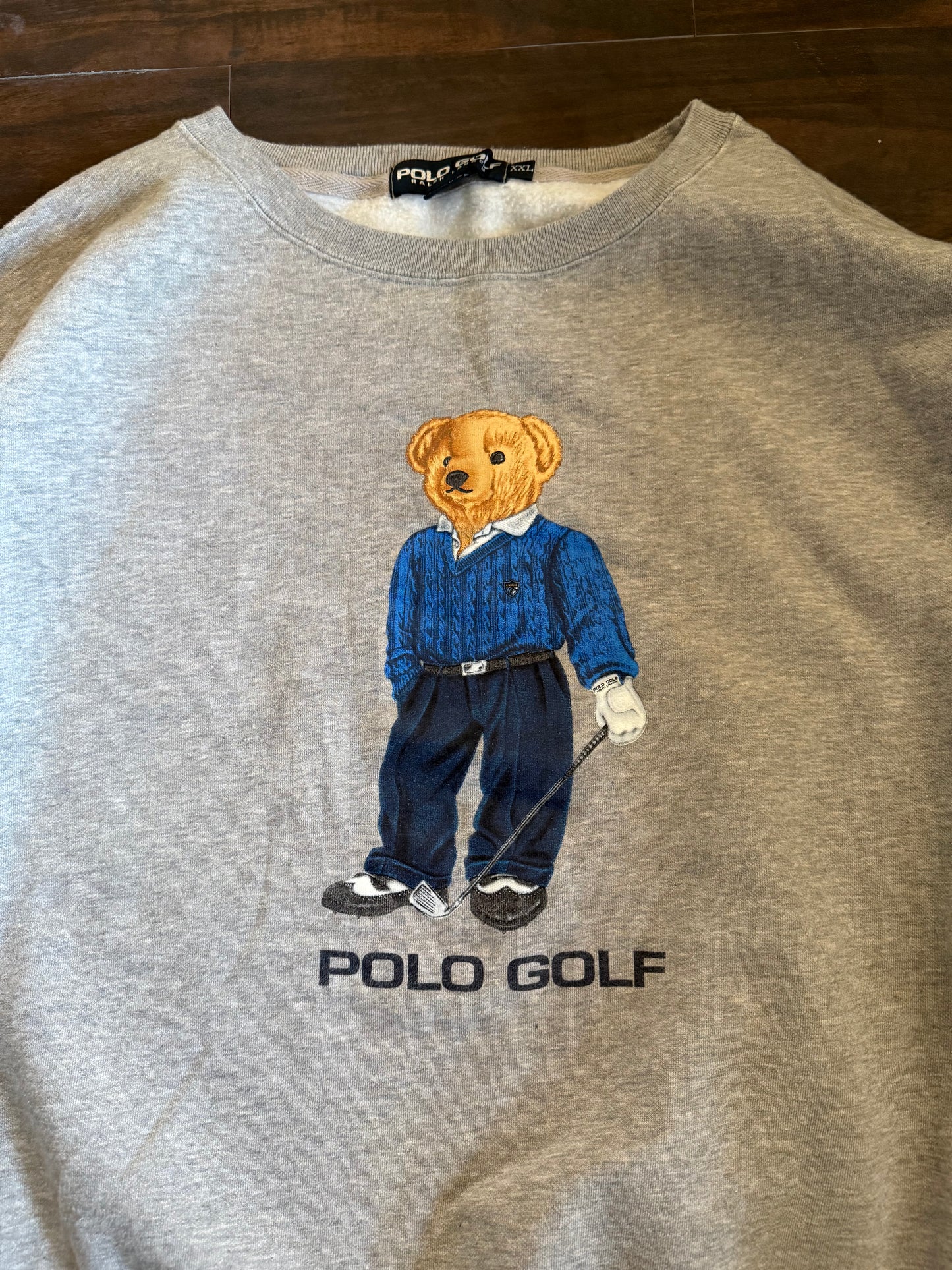Vintage Polo Golf Ralph Lauren Bear Crewneck Sweatshirt- XXL