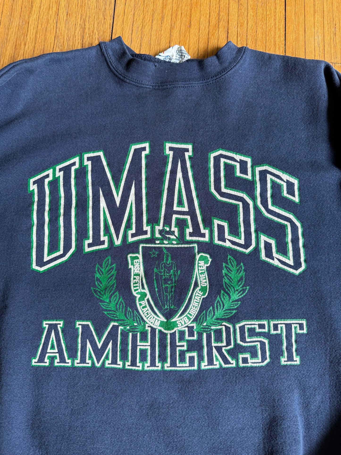 Vintage University of Massachusetts Amherst Boxy Crewneck Sweatshirt- XL