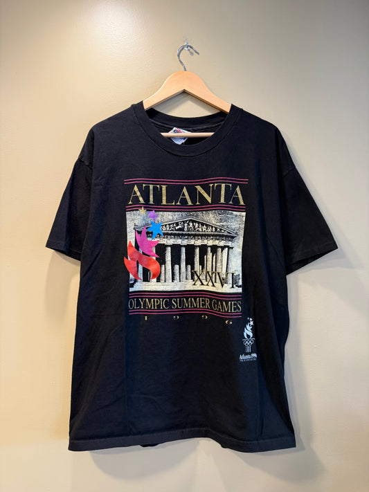 Vintage Atlanta 96 Olympics Black T-Shirt- L