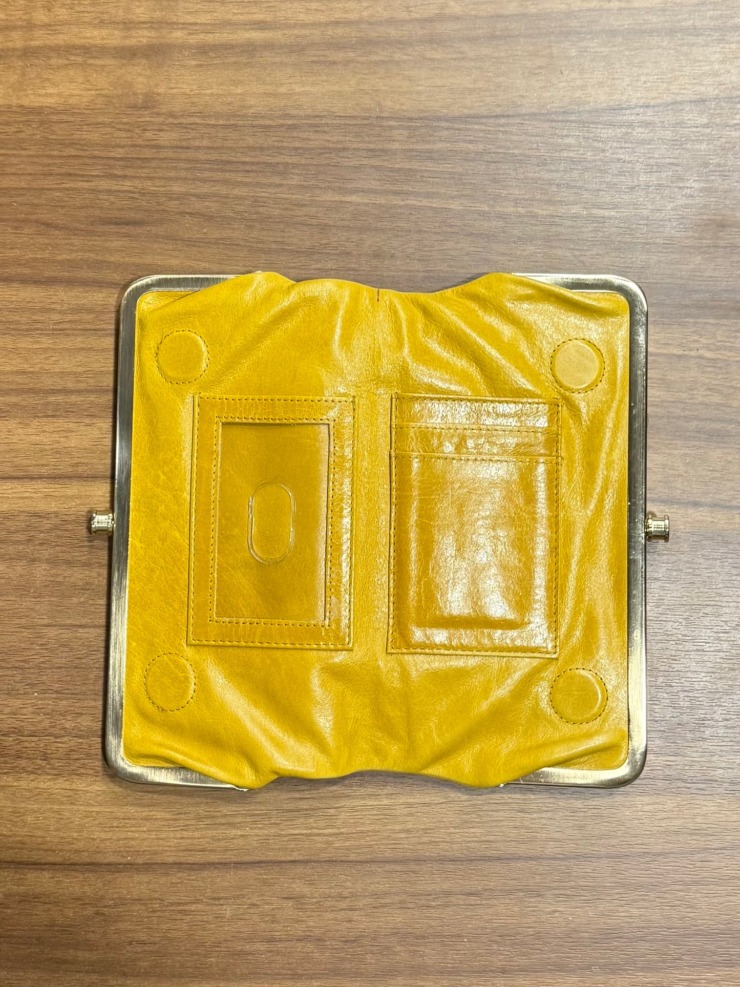 Vintage Tasche Yellow Leather Wallet