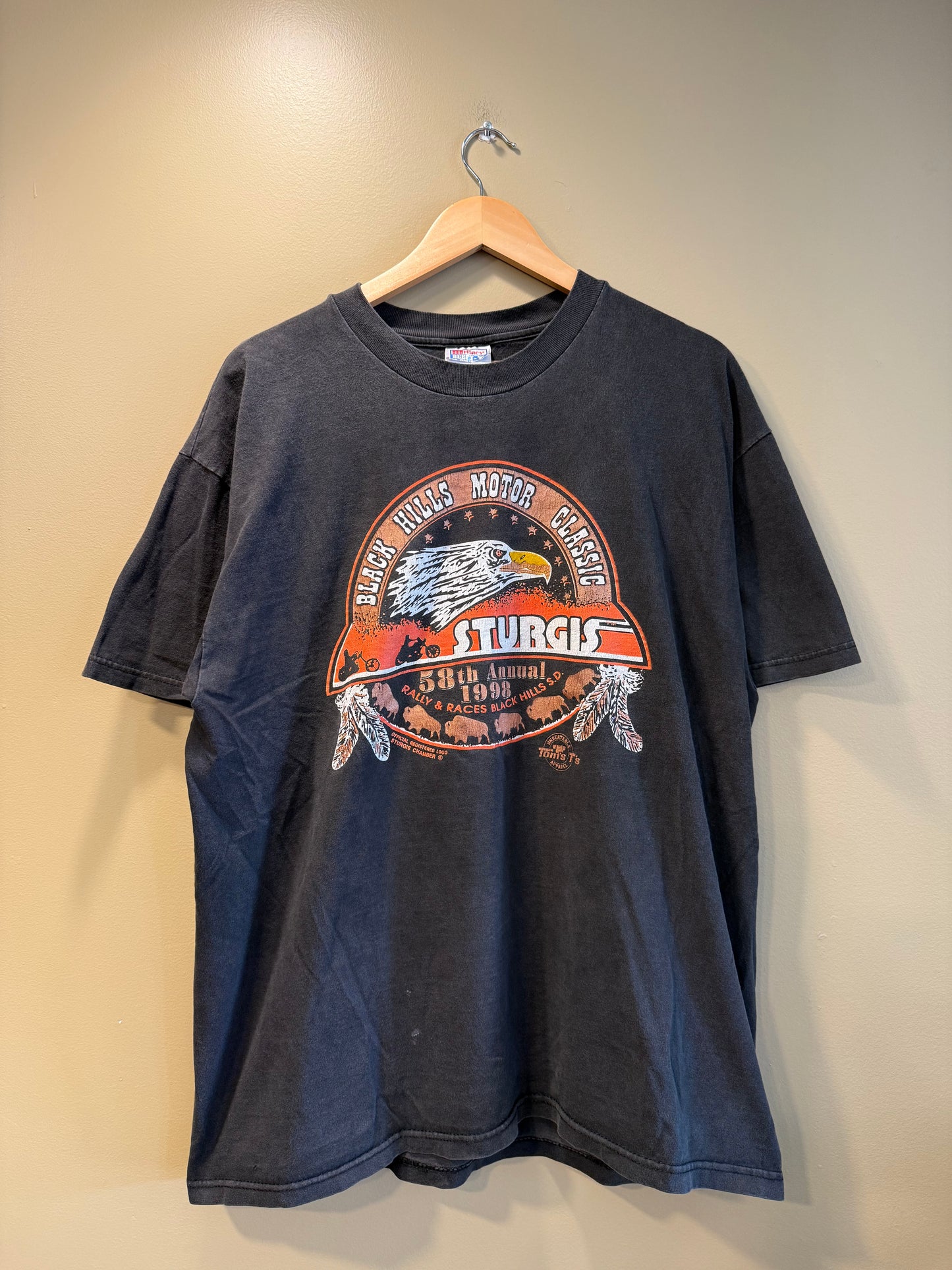 Vintage Sturgis 98 Biker Rally T-Shirt- XL